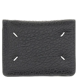 Leather cardholder with key-ring