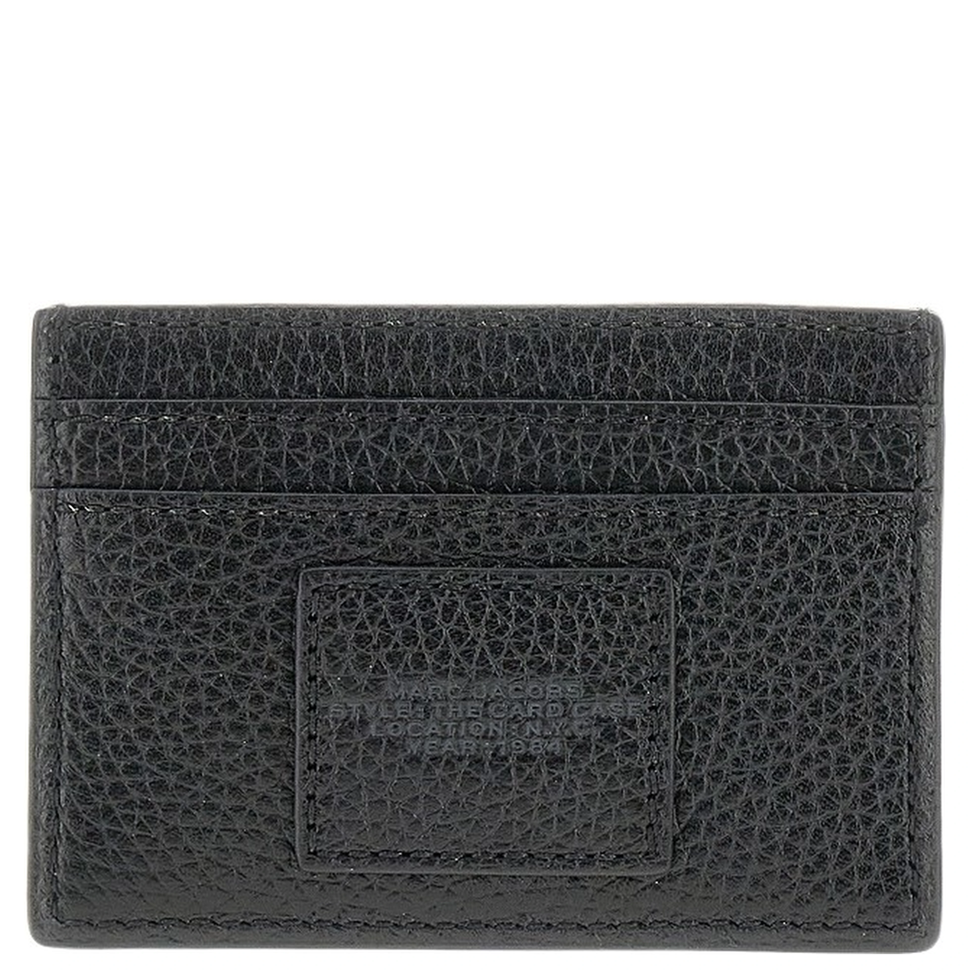 Grain leather cardholder