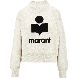'Moby' sweatshirt with flocked logo