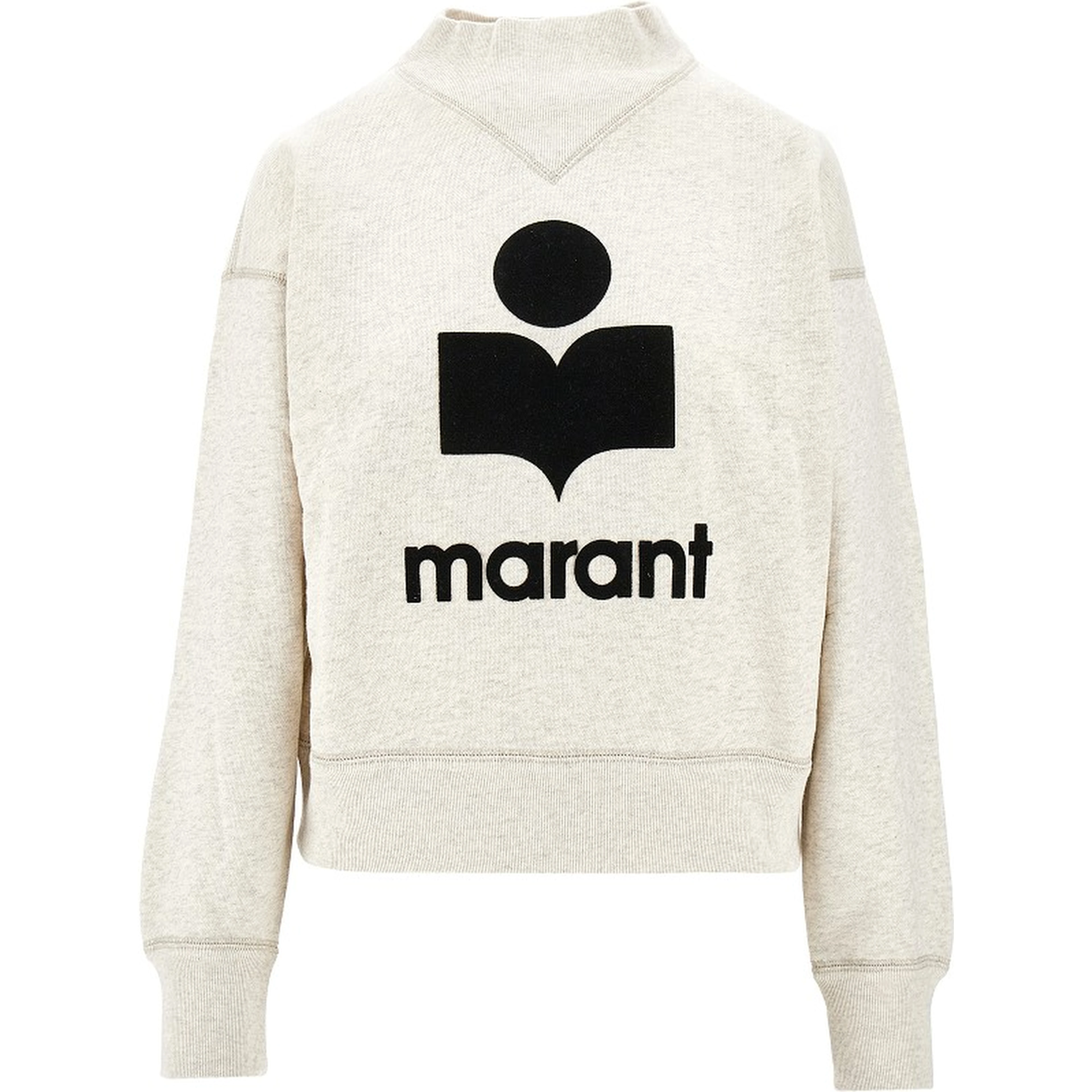 'Moby' sweatshirt with flocked logo