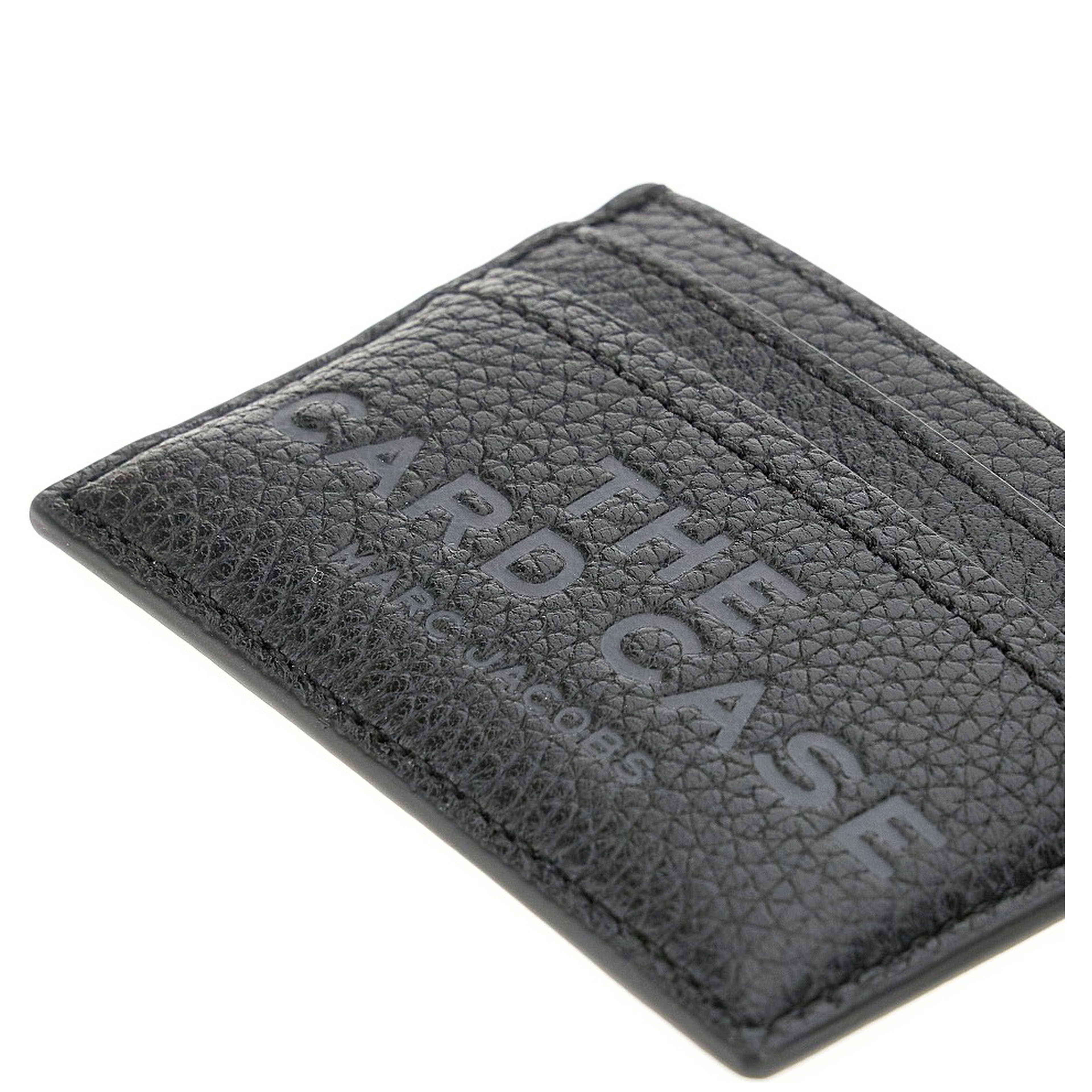 Grain leather cardholder