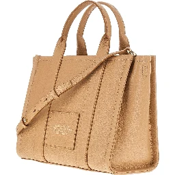 Leather medium tote bag