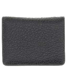 Leather cardholder with key-ring