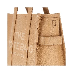 Leather medium tote bag