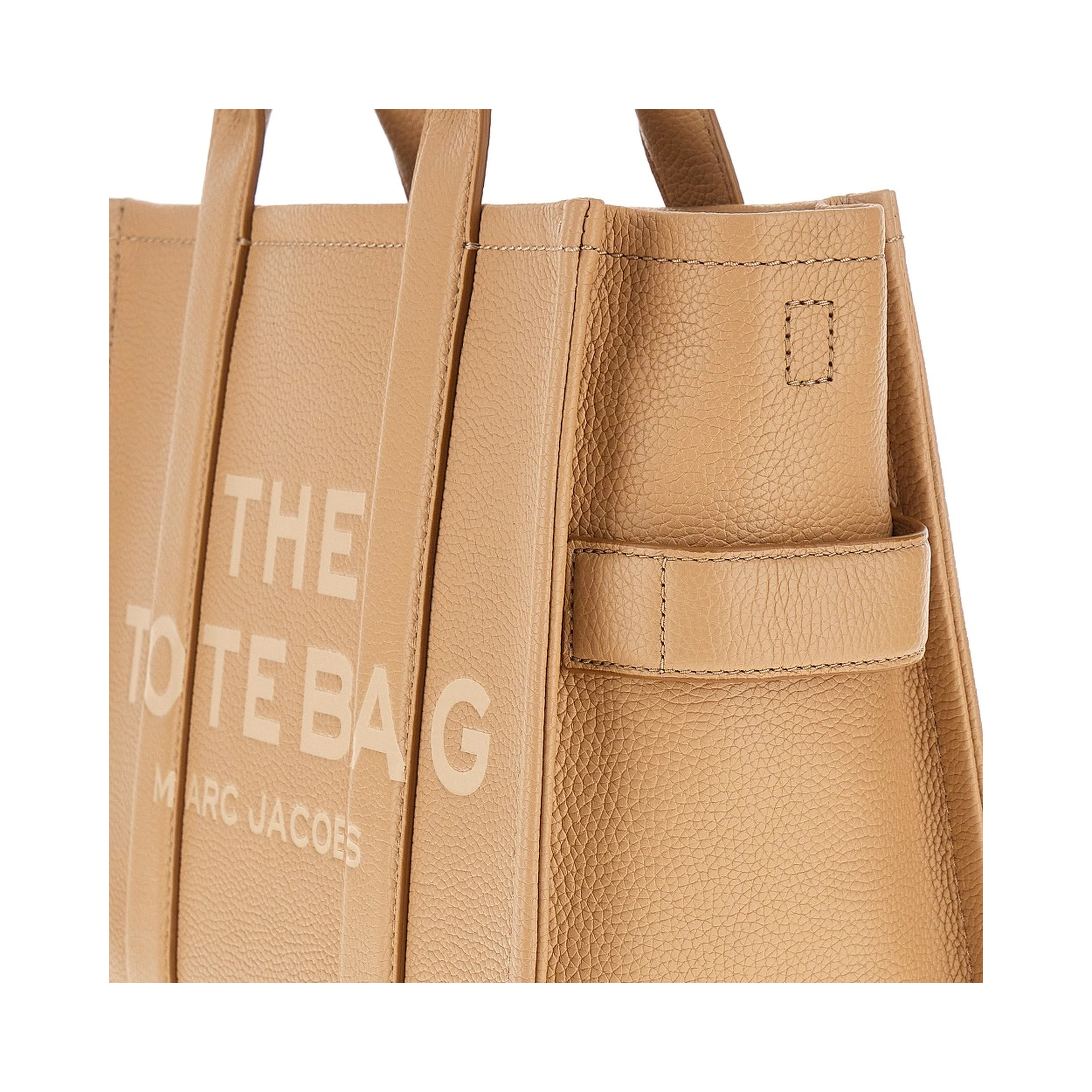 Leather medium tote bag