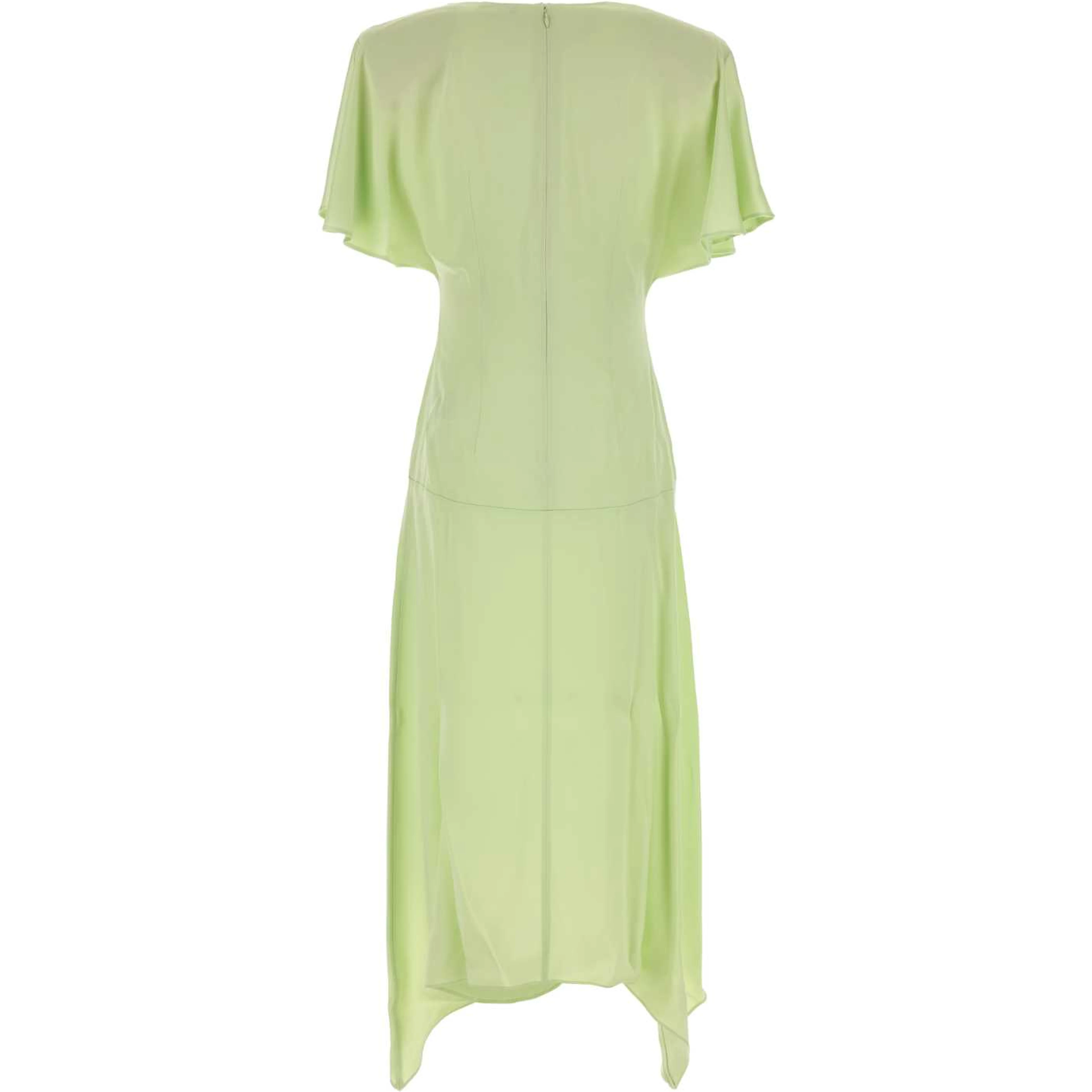 ENVERS SATIN V NECK DRESS