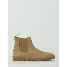 Beige suede Chelsea boots
