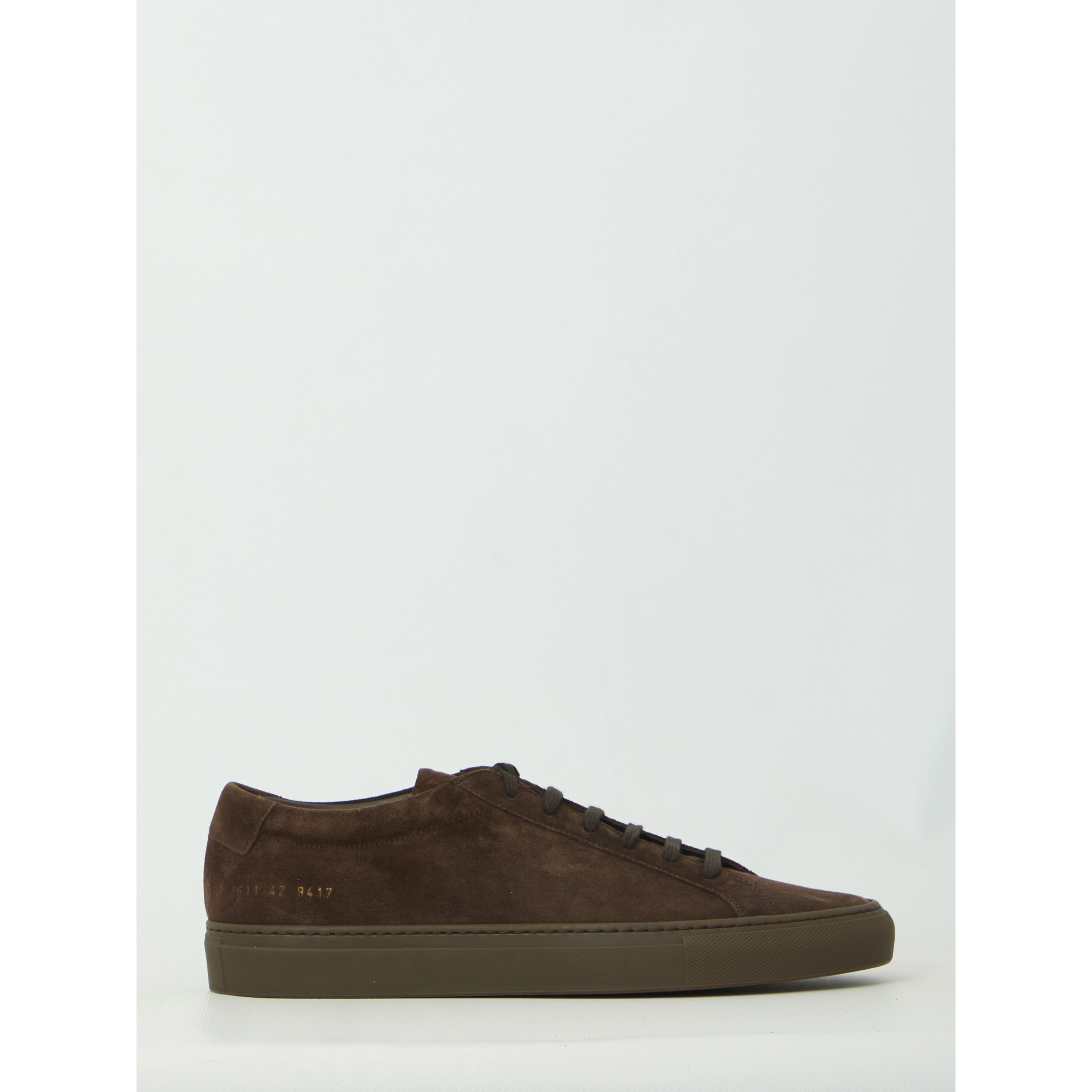 Dark brown suede Achilles Premium sneakers
