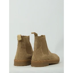 Beige suede Chelsea boots