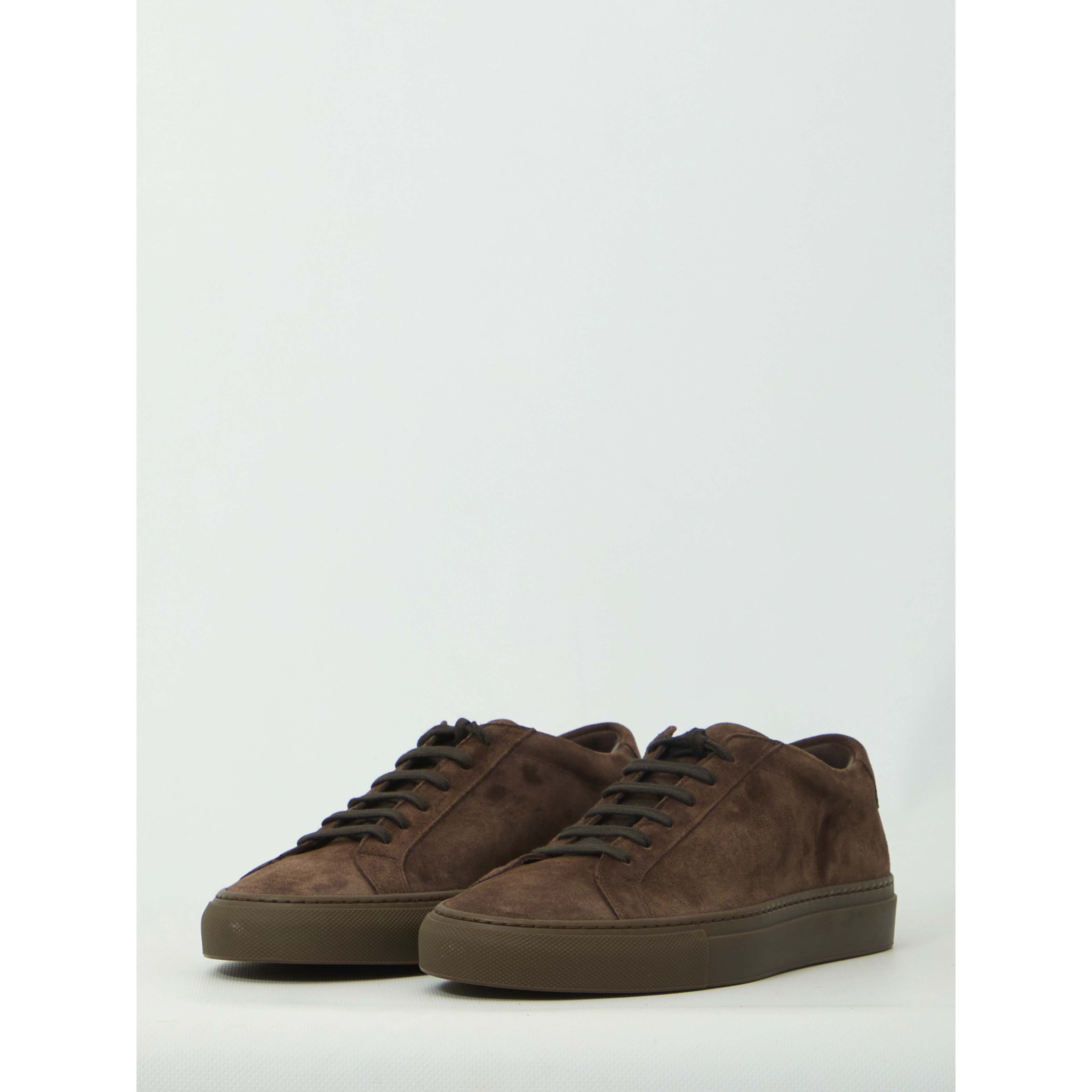 Dark brown suede Achilles Premium sneakers