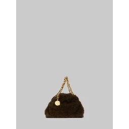 Faux fur Falabella mini drawstring bag