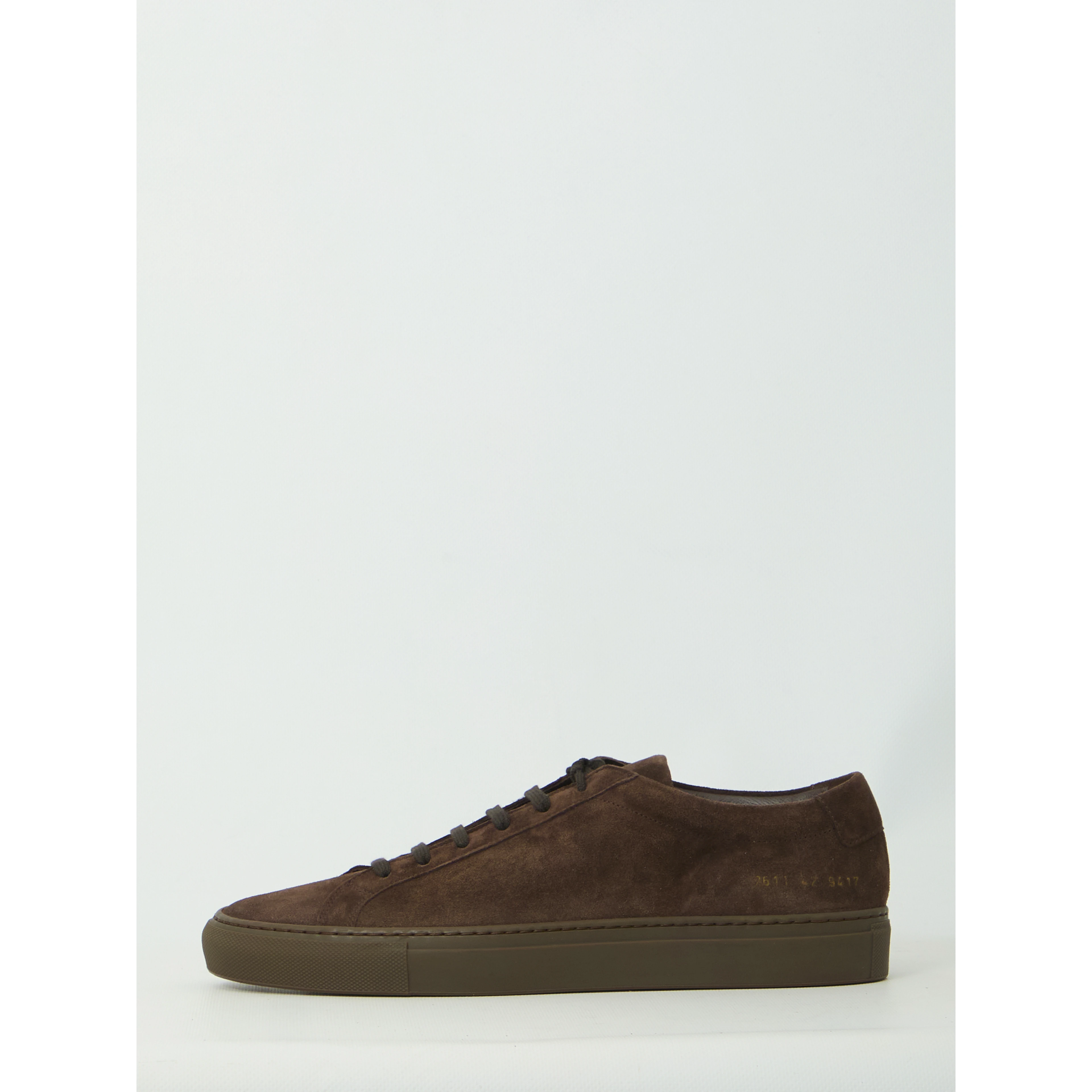 Dark brown suede Achilles Premium sneakers