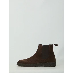 Dark brown suede Chelsea boots