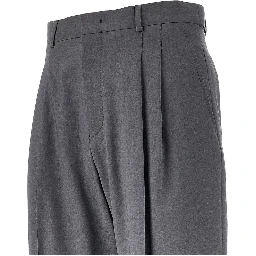 Wool pleated pants