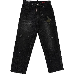 Used effect denim jeans