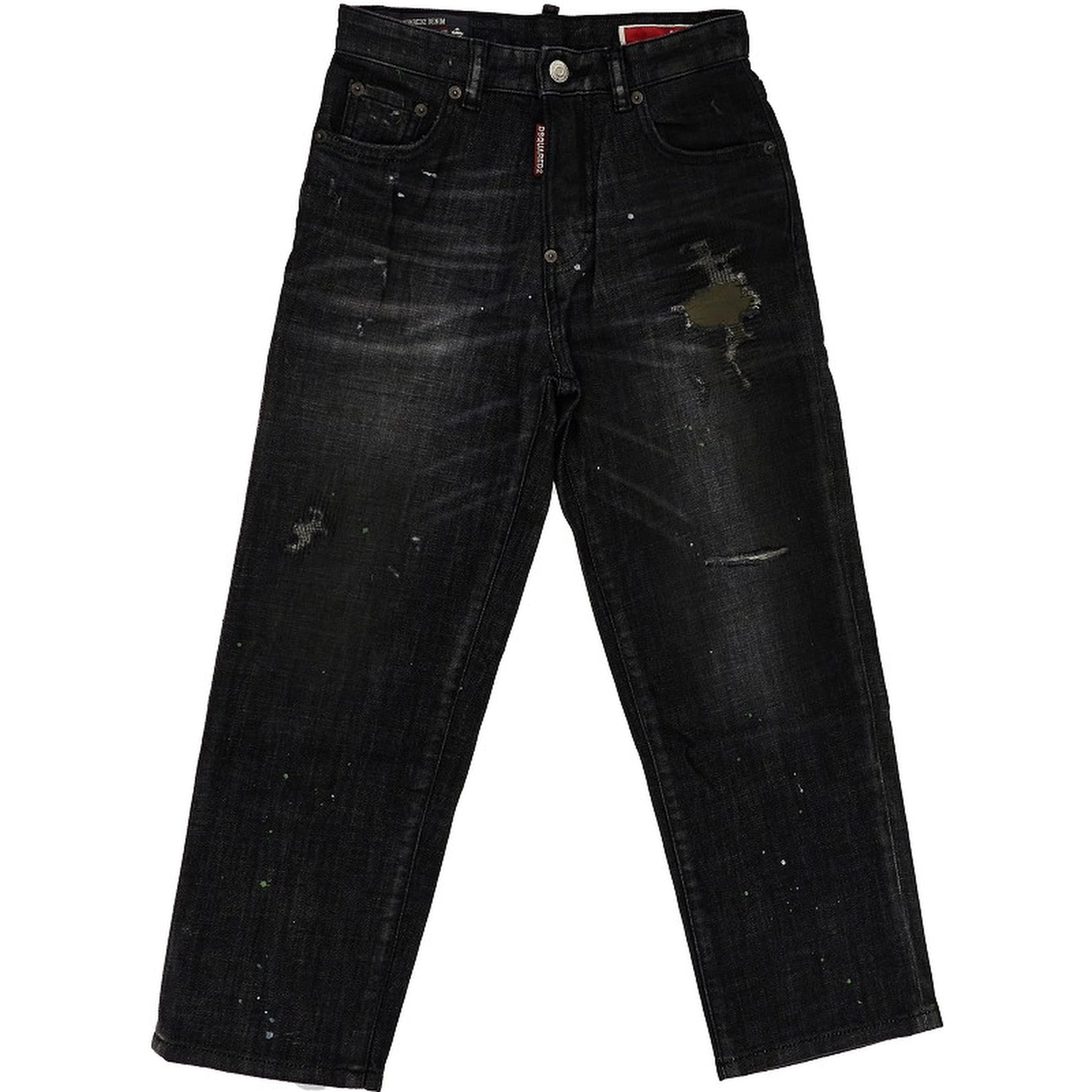 Used effect denim jeans