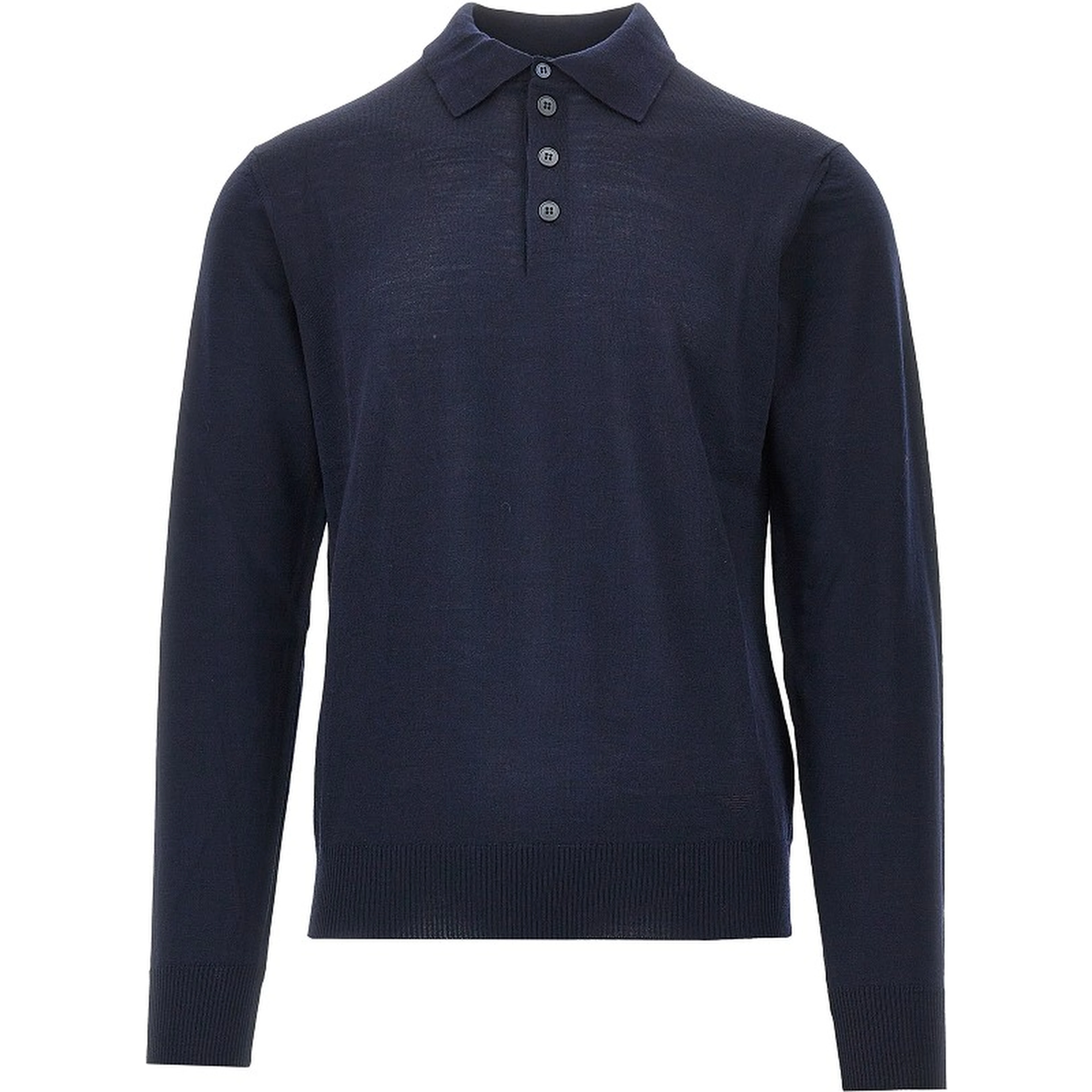 Fine knit polo sweater