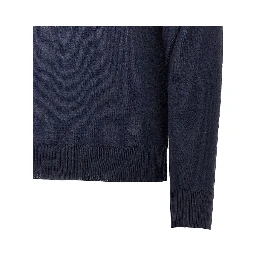 Fine knit polo sweater