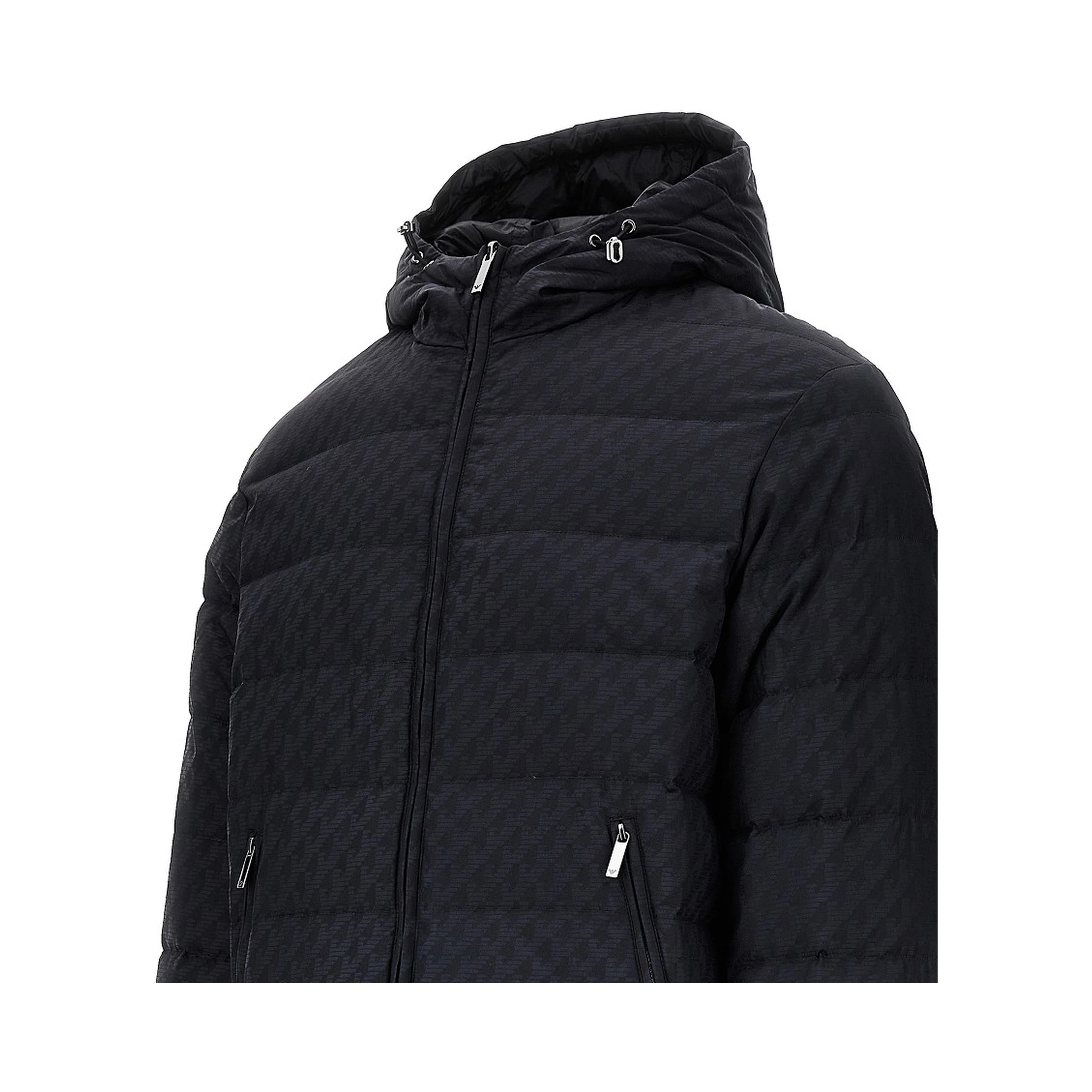 Reversible nylon down jacket