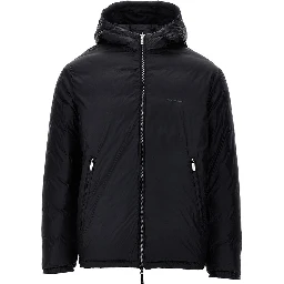 Reversible nylon down jacket