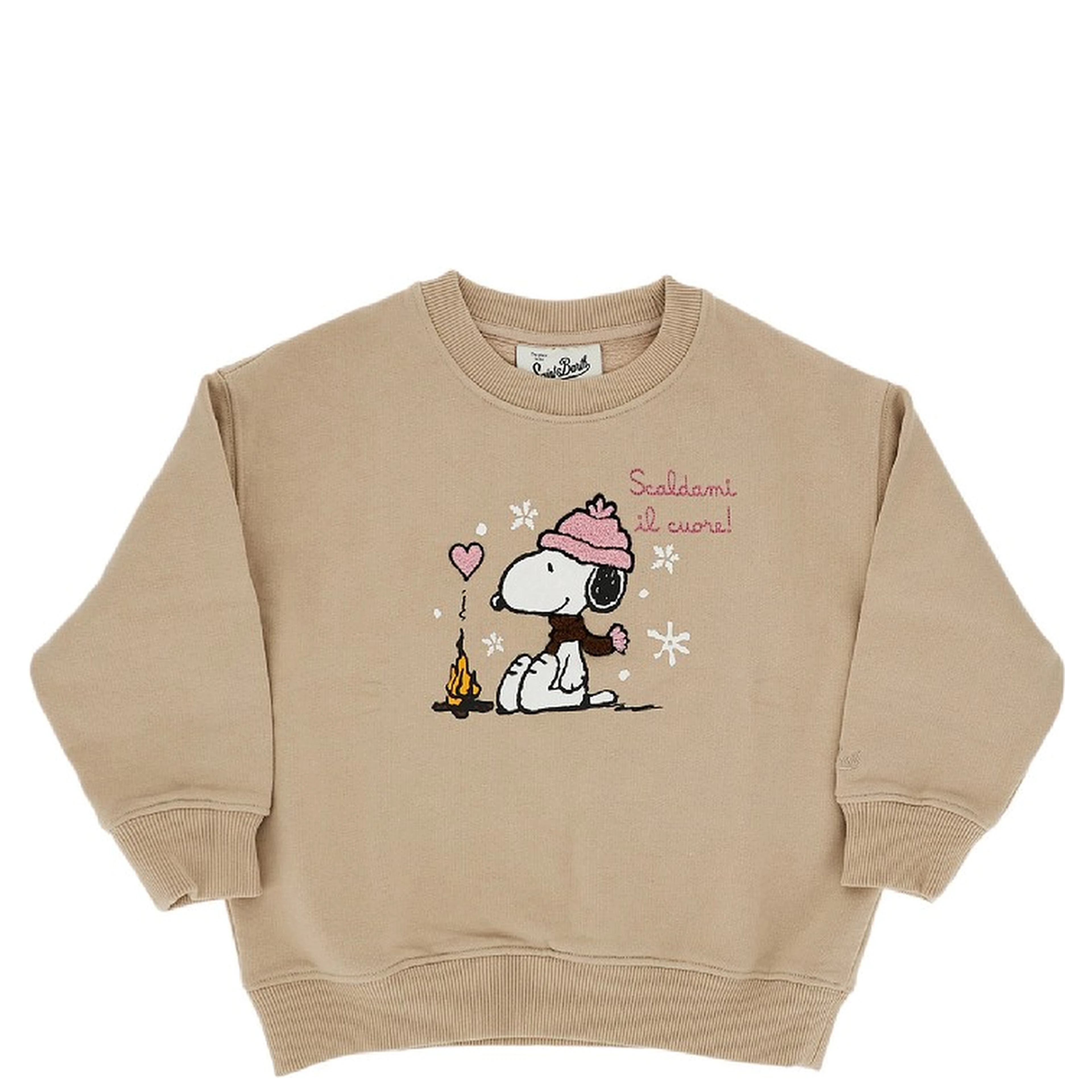 Snoopy print crewneck sweatshirt