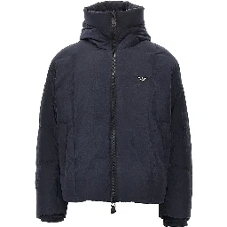 Crinkle nylon down jacket
