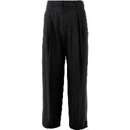 Wool pleated pants
