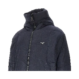 Crinkle nylon down jacket