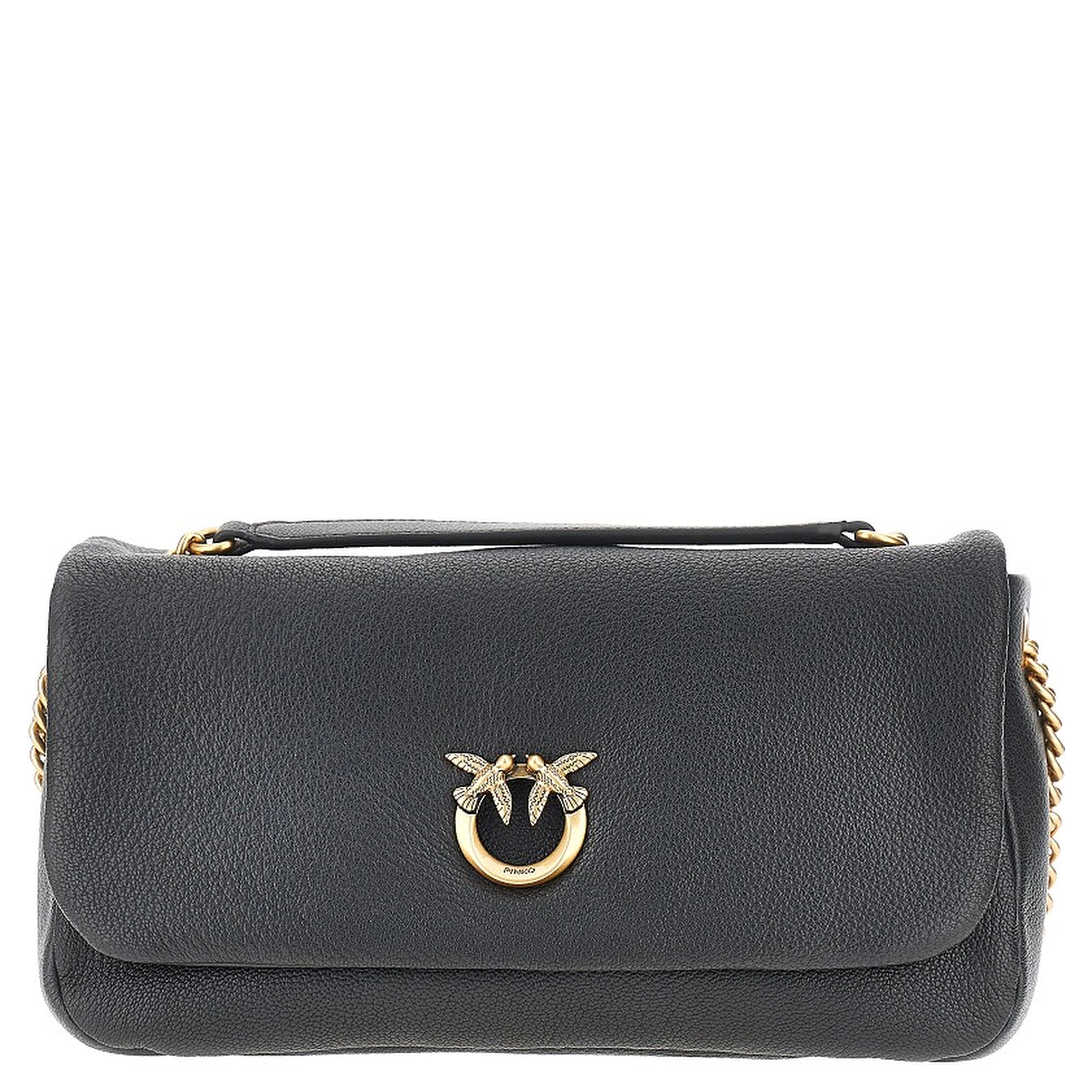 Large Click Soft Horizontal leather bag