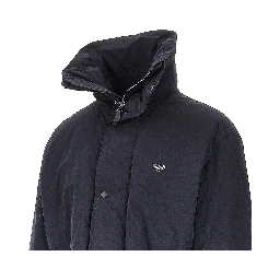 Cotton-blend padded parka coat