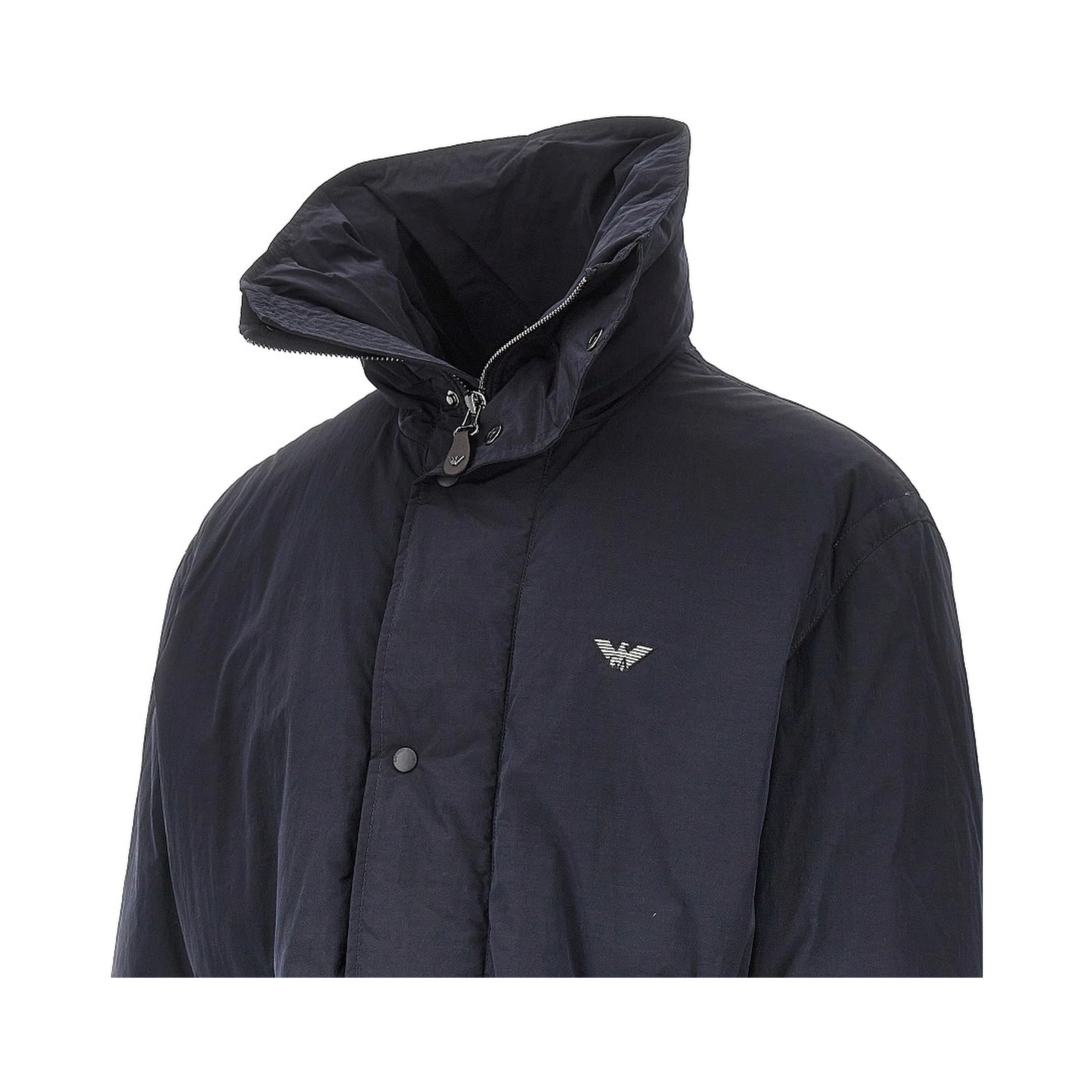 Cotton-blend padded parka coat
