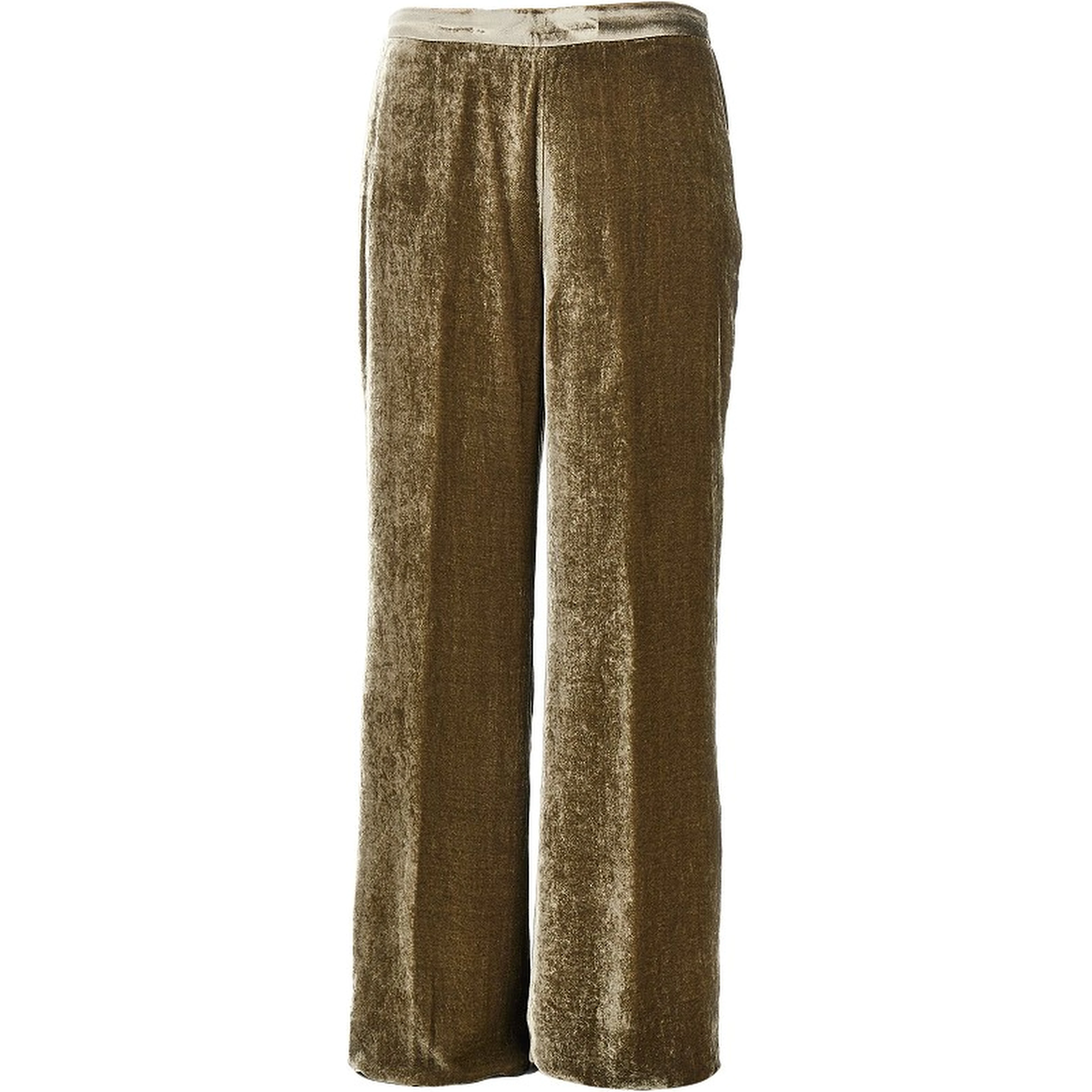 Velvet palazzo pants