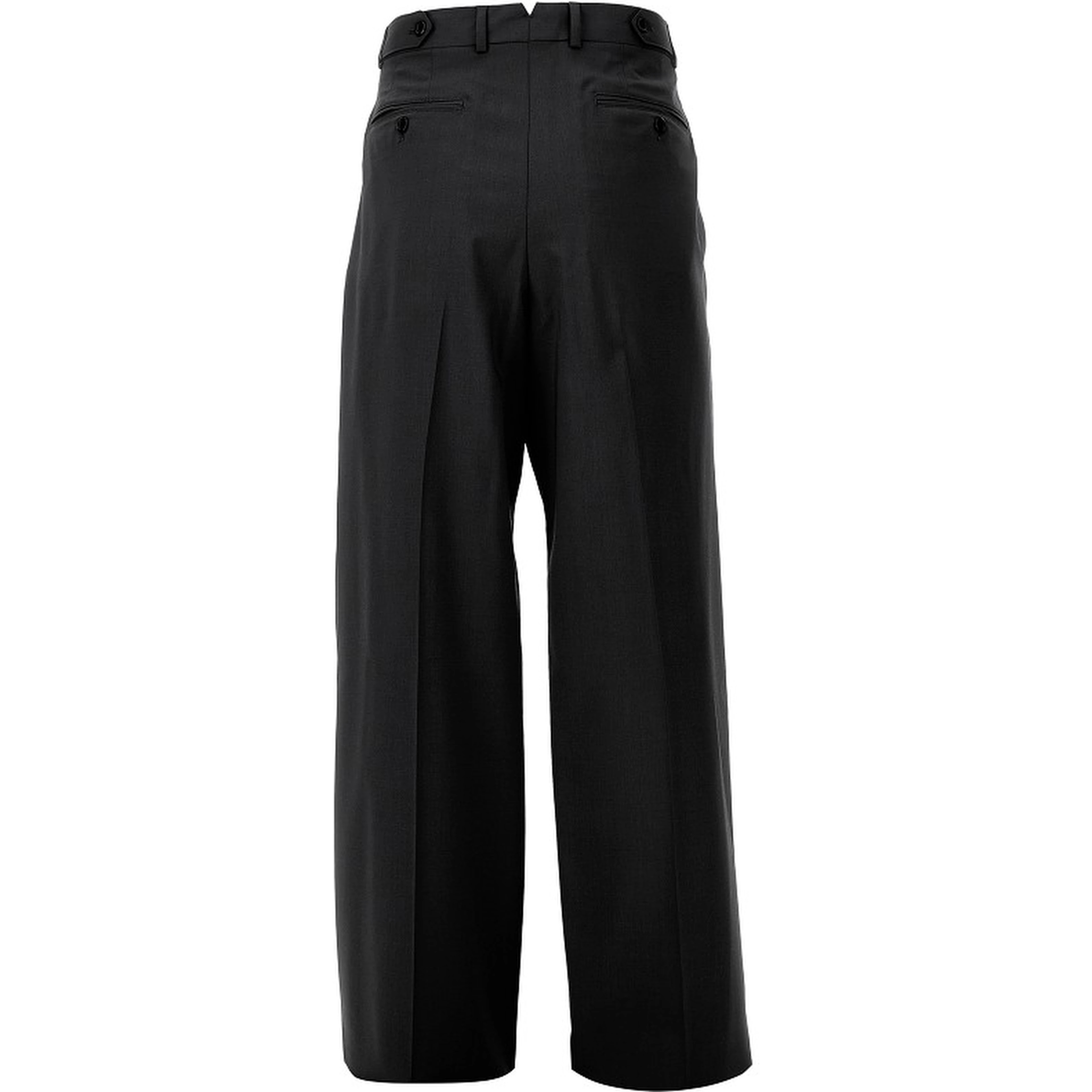 Wool pleated pants