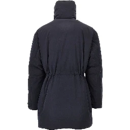 Cotton-blend padded parka coat