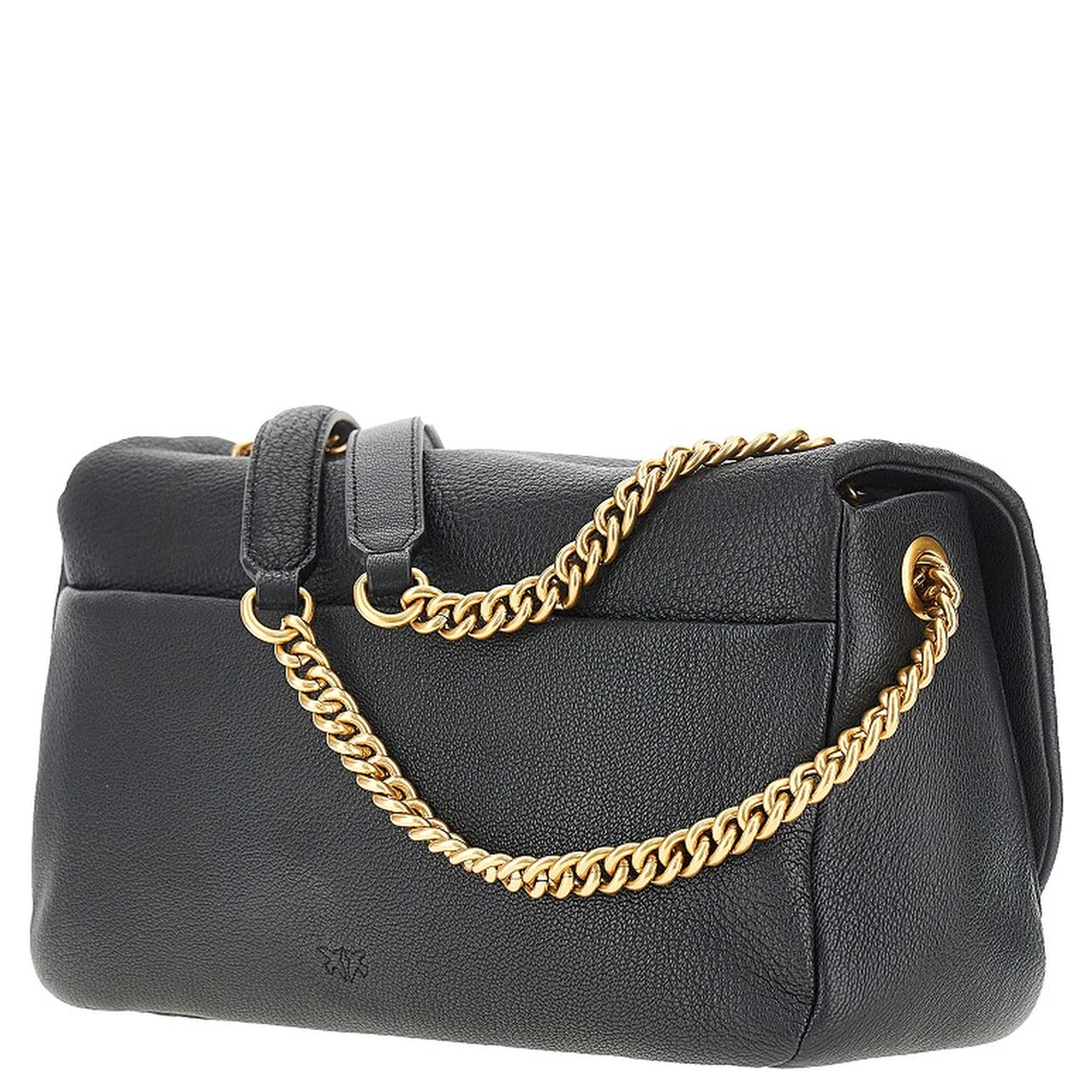Large Click Soft Horizontal leather bag