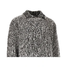 Mohair-blend sweater with collar