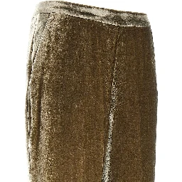 Velvet palazzo pants