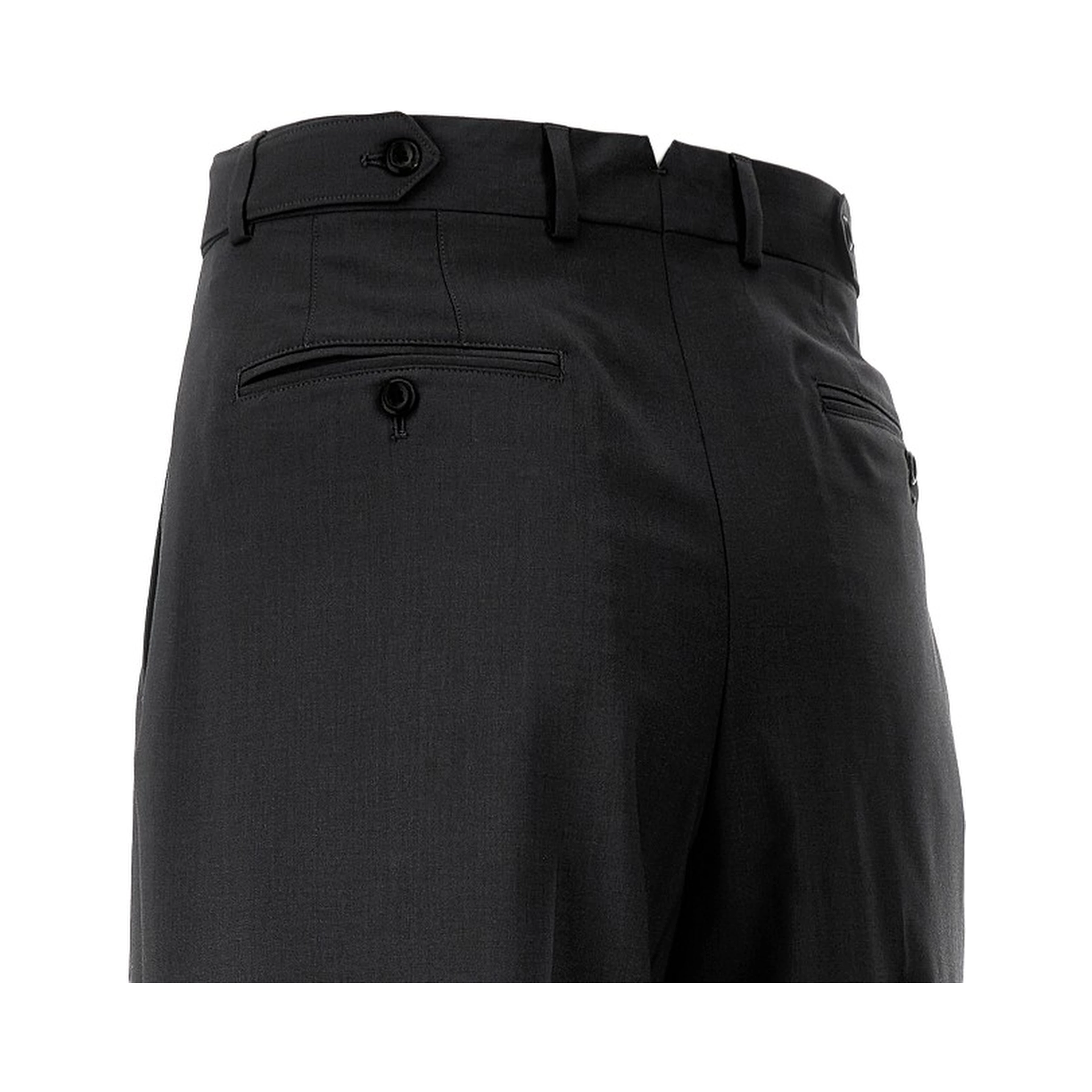 Wool pleated pants