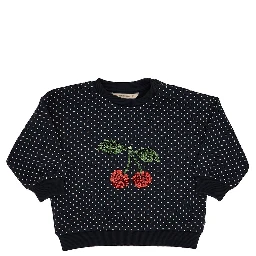 'Lou' embroidered crewneck sweatshirt