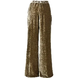 Velvet palazzo pants