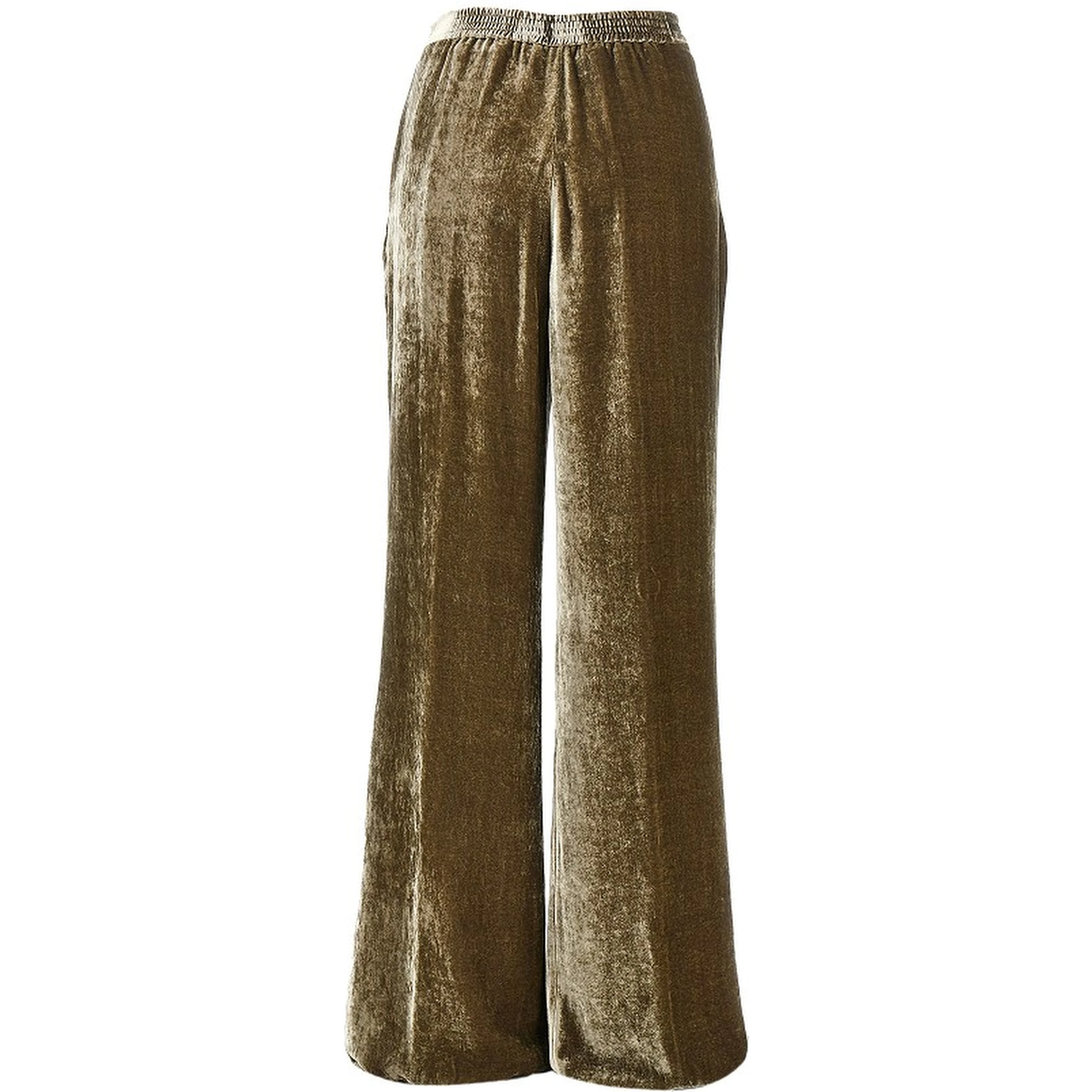 Velvet palazzo pants