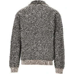 Mohair-blend sweater with collar