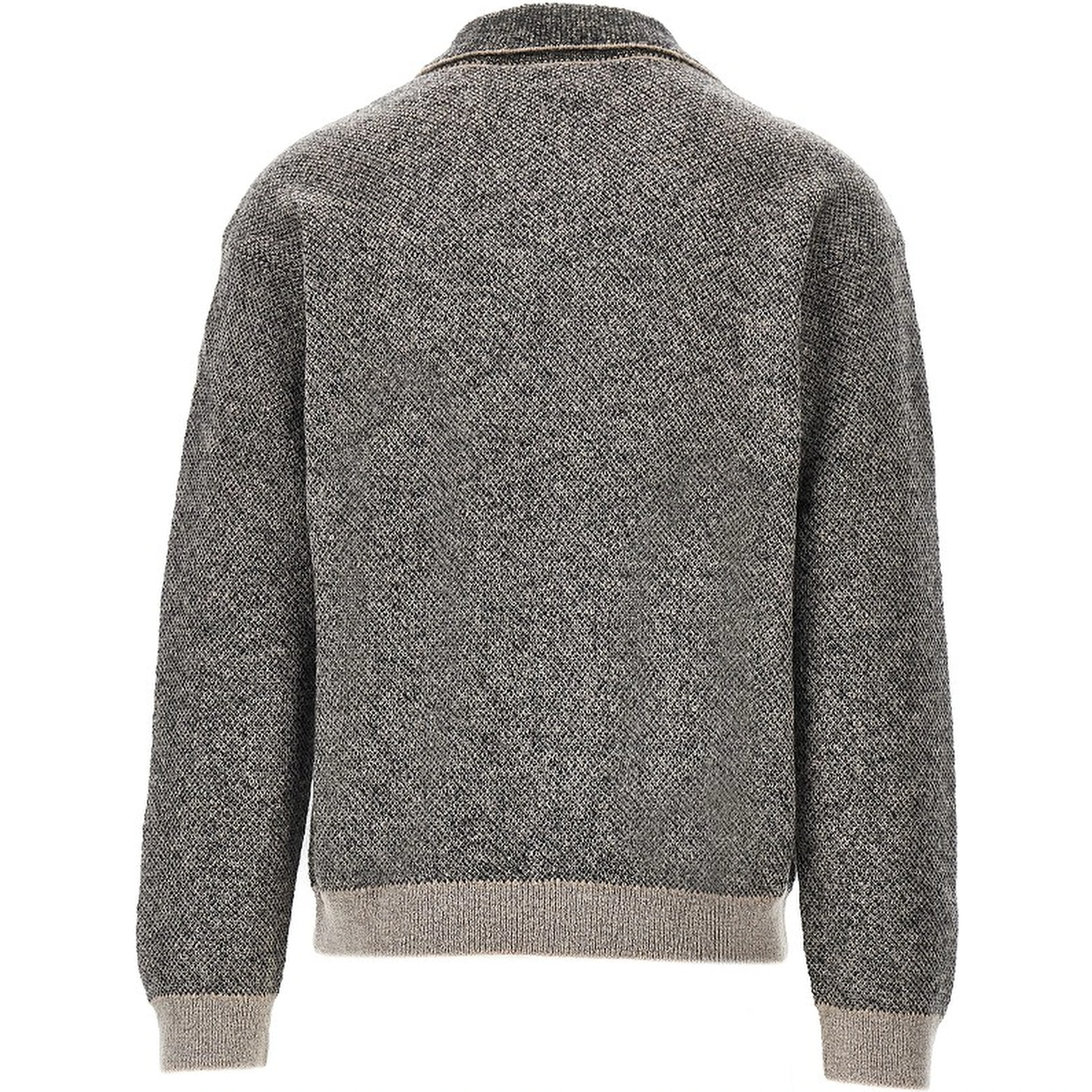 Mohair-blend sweater with collar