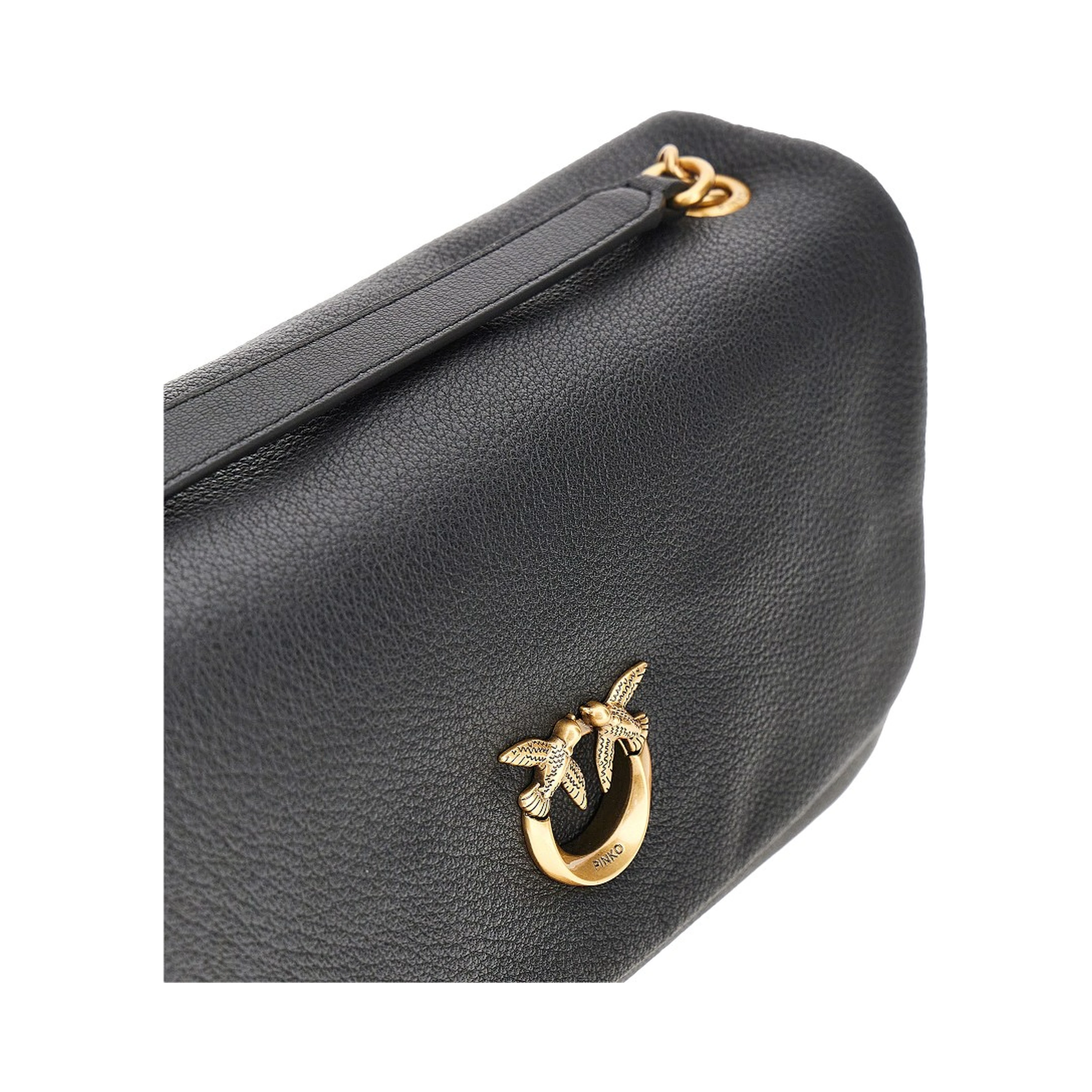 Large Click Soft Horizontal leather bag
