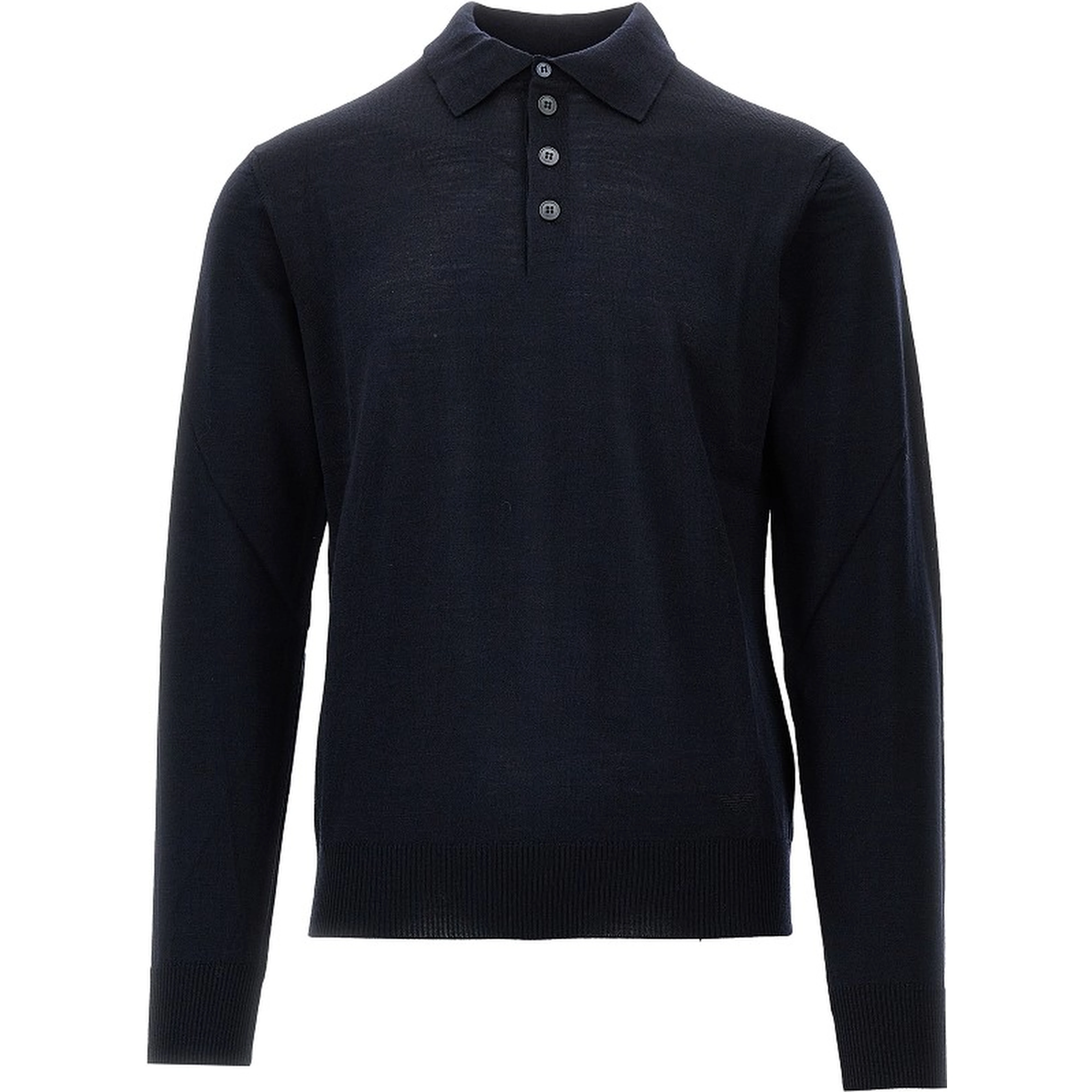 Fine knit polo sweater