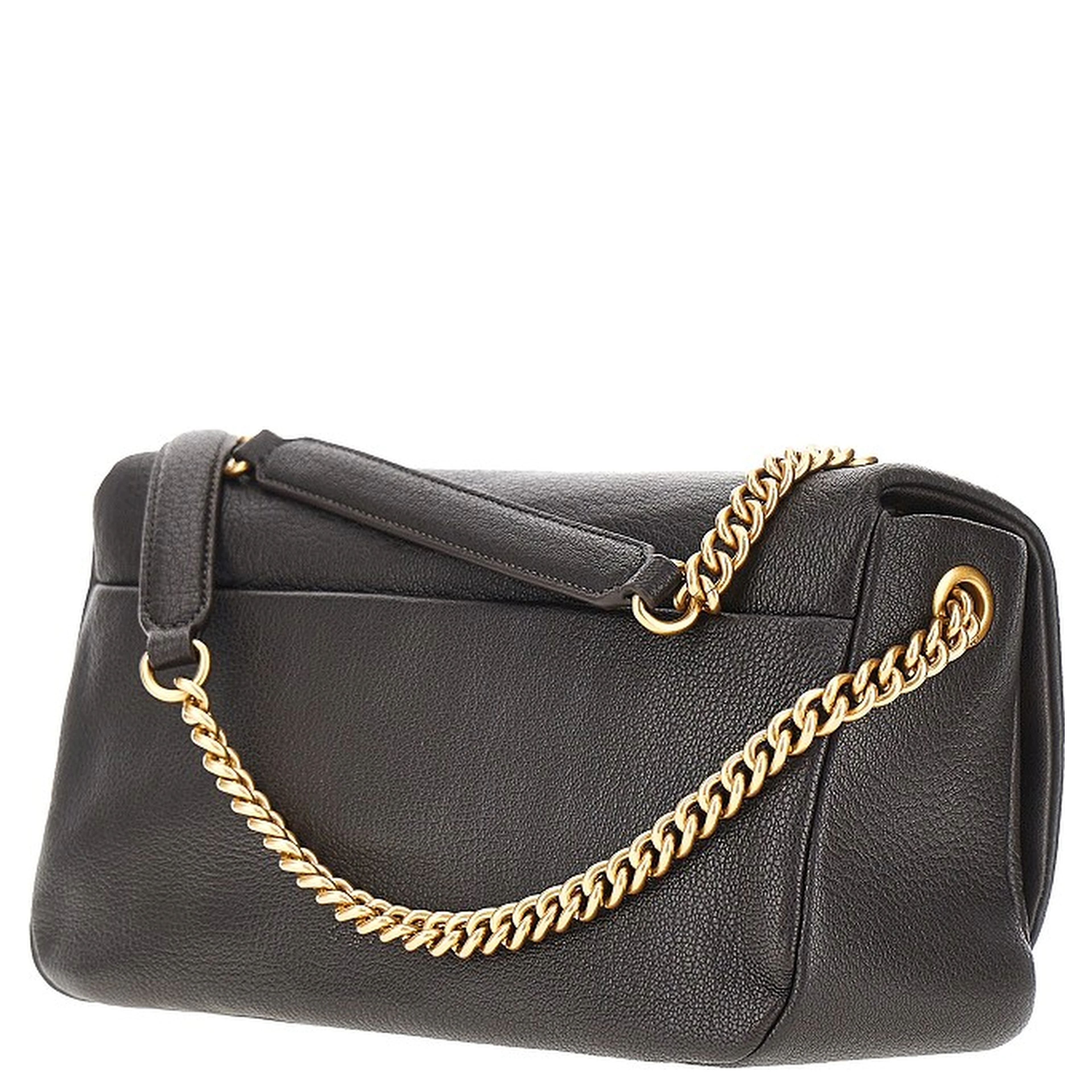 Large Click Soft Horizontal leather bag