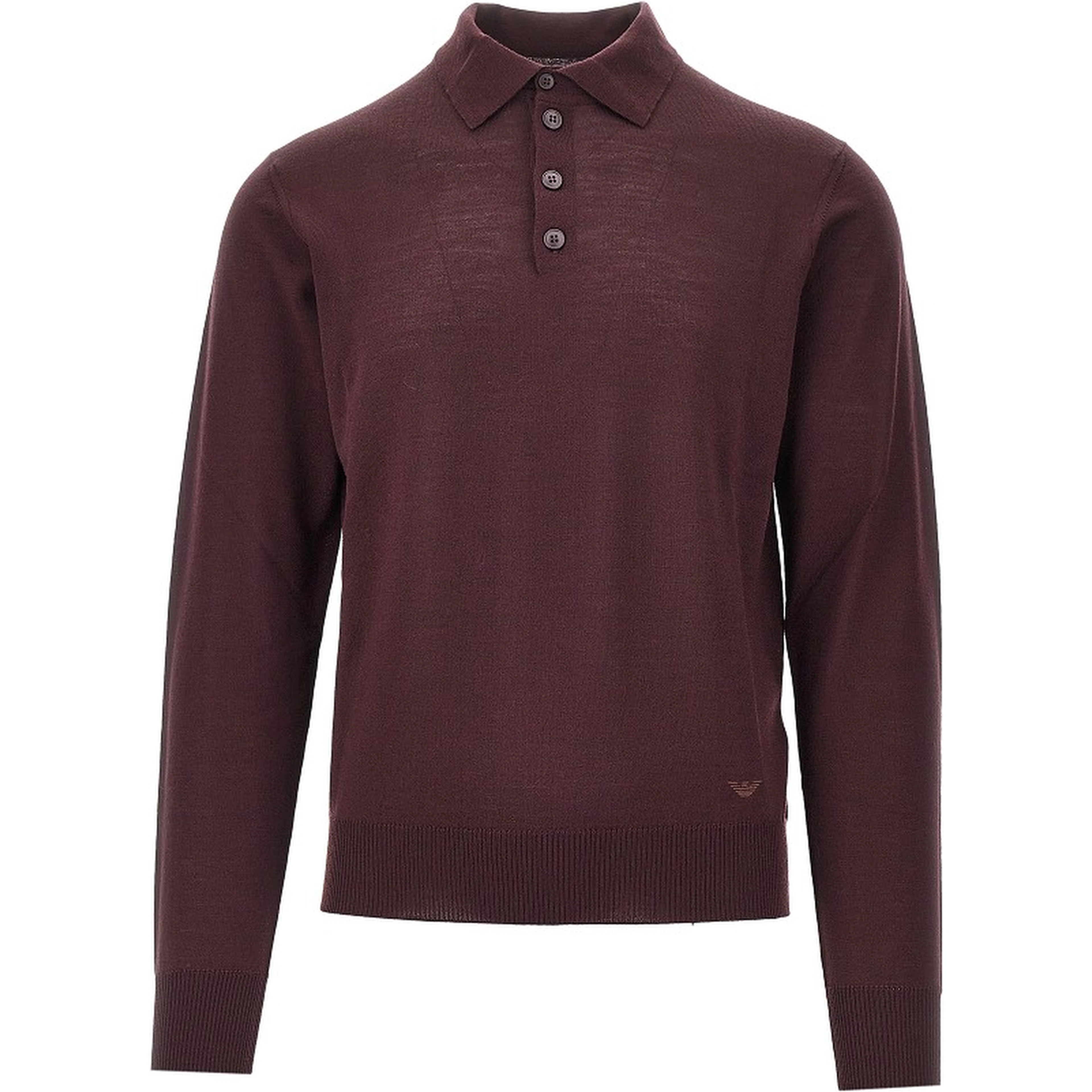 Fine knit polo sweater