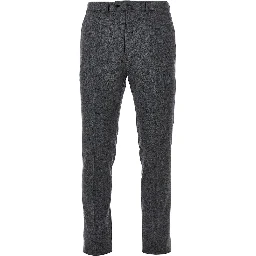Mélange wool pants