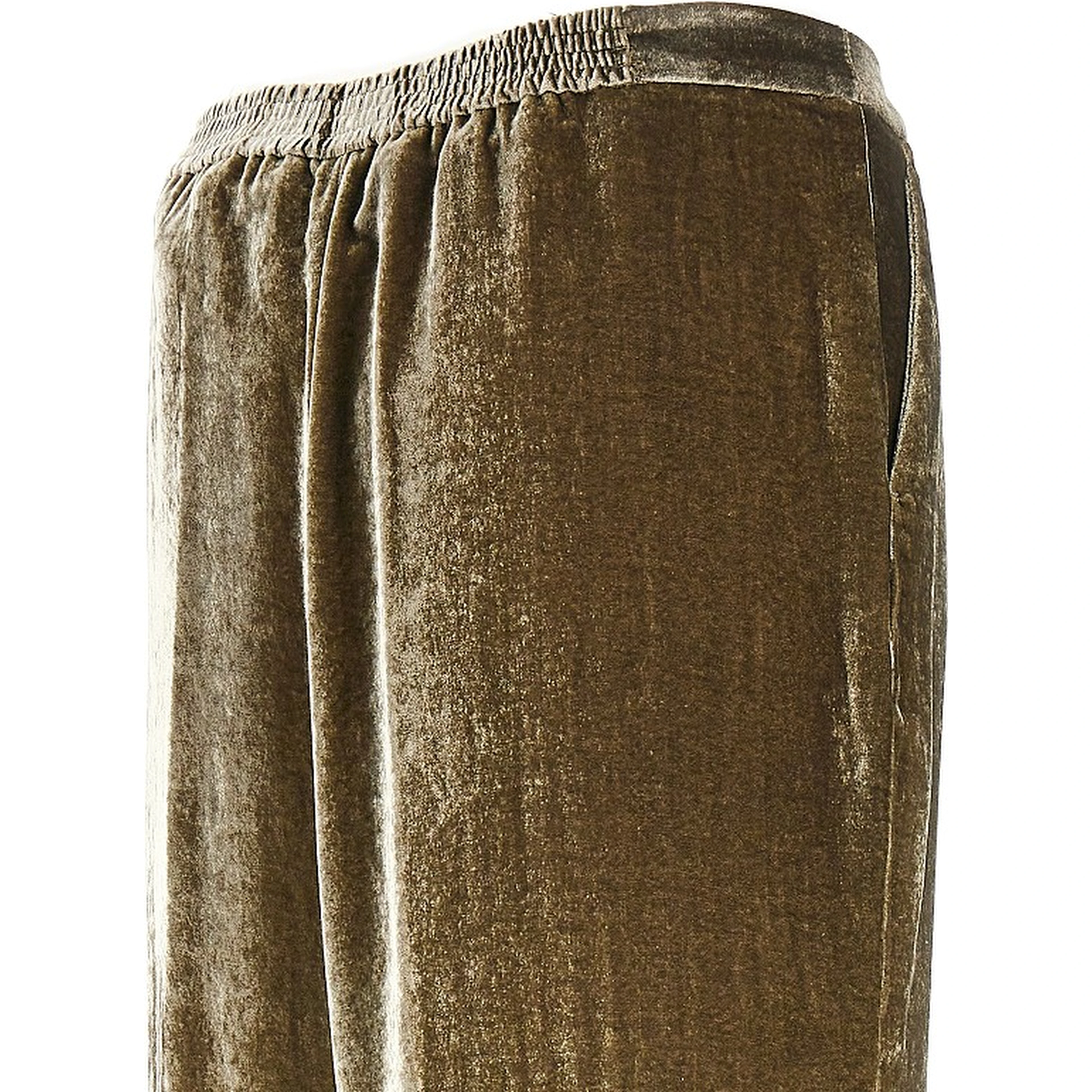 Velvet palazzo pants