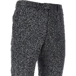 Mélange wool pants